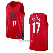 Camiseta Portland Trail Blazers Shaedon Sharpe NO 17 Statement 2022-23 Rojo