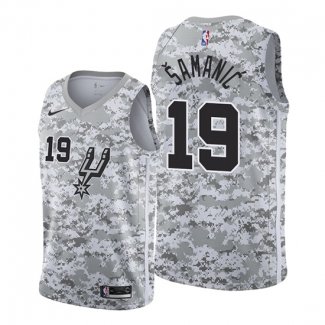 Camiseta San Antonio Spurs Luka Samanic NO 19 Earned 2019-20 Camuflaje