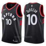 Camiseta Toronto Raptors DeMar DeRozan NO 10 2017-18 Negro