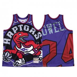 Camiseta Toronto Raptors Norman Powell NO 24 Mitchell & Ness Big Face Violeta