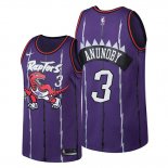 Camiseta Toronto Raptors Og Anunoby NO 3 Classic Edition Violeta