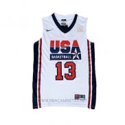 Camiseta USA 1992 Chris Paul NO 13 Blanco