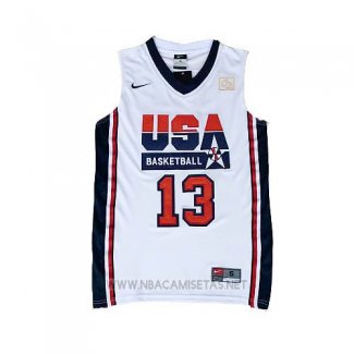 Camiseta USA 1992 Chris Paul NO 13 Blanco