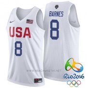 Camiseta USA 2016 Jerry Stackhouse NO 8 Blanco