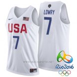 Camiseta USA 2016 Kyle Lowry NO 7 Blanco