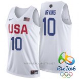 Camiseta USA 2016 Kyrie Irving NO 10 Blanco