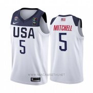 Camiseta USA Donovan Mitchell 2019 FIBA Basketball World Cup Blanco