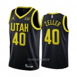 Camiseta Utah Jazz Cody Zeller NO 40 Statement 2022-23 Negro