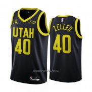 Camiseta Utah Jazz Cody Zeller NO 40 Statement 2022-23 Negro