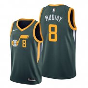 Camiseta Utah Jazz Emmanuel Mudiay NO 8 Earned Verde