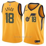 Camiseta Utah Jazz Jairus Lyles NO 18 Statement 2018 Amarillo