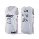 Camiseta Washington Wizards Jeff Verde NO 32 Ciudad Blanco