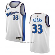 Camiseta Washington Wizards Kyle Kuzma NO 33 Classic 2022-23 Blanco