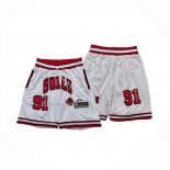 Pantalone Chicago Bulls Mitchell & Ness Just Don 1996-97 Blanco