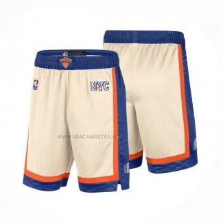 Pantalone New York Knicks Ciudad 2025-26 Blanco