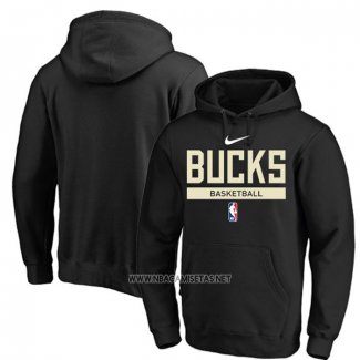 Sudaderas con Capucha Milwaukee Bucks Practice Performance 2022-23 Negro