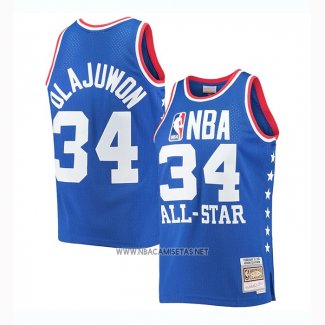 Camiseta All Star 1985 Hakeem Olajuwon NO 34 Azul