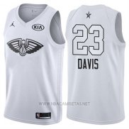 Camiseta All Star 2018 New Orleans Pelicans Anthony Davis NO 23 Blanco