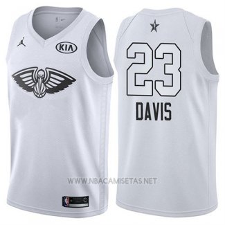Camiseta All Star 2018 New Orleans Pelicans Anthony Davis NO 23 Blanco