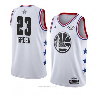 Camiseta All Star 2019 Golden State Warriors Draymond Green NO 23 Blanco