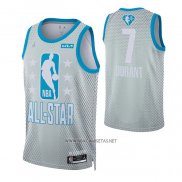 Camiseta All Star 2022 Brooklyn Nets Kevin Durant NO 7 Gris