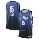 Camiseta All Star 2023 Denver Nuggets Nikola Jokic NO 15 Azul