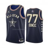 Camiseta All Star 2024 Dallas Mavericks Luka Doncic NO 77 Azul