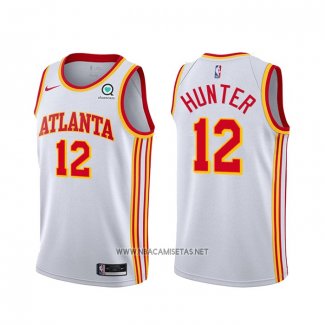 Camiseta Atlanta Hawks De'Andre Hunter NO 12 Association 2020-21 Blanco