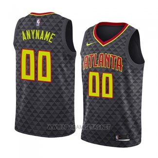 Camiseta Atlanta Hawks Icon 2018-19 Negro Personalizada