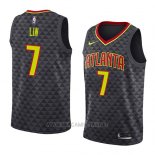 Camiseta Atlanta Hawks Jeremy Lin NO 7 Icon 2018 Negro