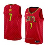 Camiseta Atlanta Hawks Jeremy Lin NO 7 Statement 2018-19 Rojo