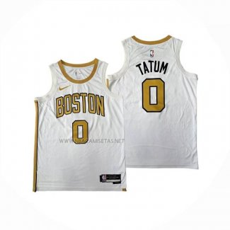 Camiseta Boston Celtics Jayson Tatum NO 0 Ciudad 2025-26 Blanco