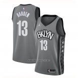 Camiseta Brooklyn Nets James Harden NO 13 Statement 2020 Gris