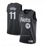 Camiseta Brooklyn Nets Kyrie Irving NO 11 Earned 2020-21 Negro