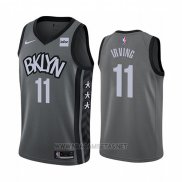 Camiseta Brooklyn Nets Kyrie Irving NO 11 Statement 2019-20 Gris