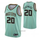 Camiseta Charlotte Hornets Gordon Hayward NO 20 Ciudad 2020-21 Verde