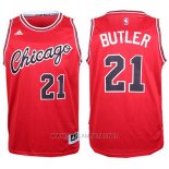 Camiseta Chicago Bulls Jimmy Butler NO 21 Retro Rojo