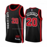 Camiseta Chicago Bulls Max Heidegger NO 20 Ciudad 2023-24 Negro