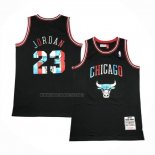 Camiseta Chicago Bulls Michael Jordan NO 23 Mitchell & Ness 1997-98 Negro1