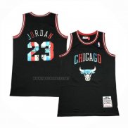 Camiseta Chicago Bulls Michael Jordan NO 23 Mitchell & Ness 1997-98 Negro1