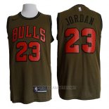 Camiseta Chicago Bulls Michael Jordan NO 23 Nike Verde