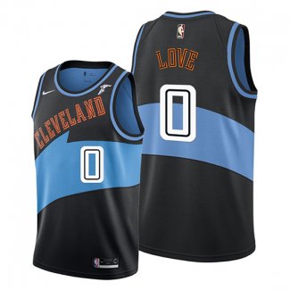 Camiseta Cleveland Cavaliers Kevin Love NO 0 Classic Edition 2019-20 Negro