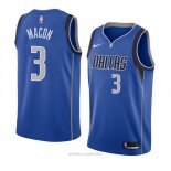 Camiseta Dallas Mavericks Daryl Macon NO 3 Icon 2018 Azul