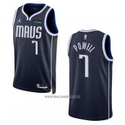 Camiseta Dallas Mavericks Dwight Powell NO 7 Statement 2022-23 Azul