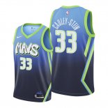 Camiseta Dallas Mavericks Willie Cauley Stein NO 33 Ciudad 2020 Azul