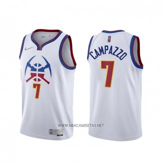 Camiseta Denver Nuggets Facundo Campazzo NO 7 Earned 2020-21 Blanco