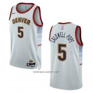 Camiseta Denver Nuggets Kentavious Caldwell-Pope NO 5 Ciudad 2022-23 Blanco