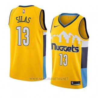 Camiseta Denver Nuggets Xavier Silas NO 13 Statement 2018 Amarillo