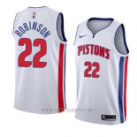 Camiseta Detroit Pistons Glenn Robinson III NO 22 Association 2018 Blanco
