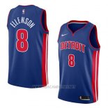 Camiseta Detroit Pistons Henry Ellenson NO 8 Icon 2018 Azul